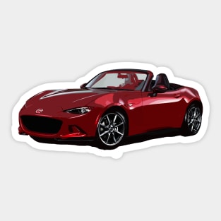 Miata MX5 IV RED Sticker